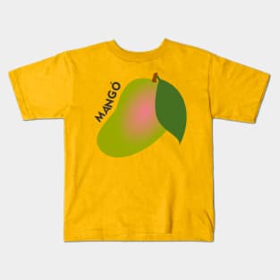 Mango Fruit Puerto Rico Caribbean Tropical Latino Food Kids T-Shirt